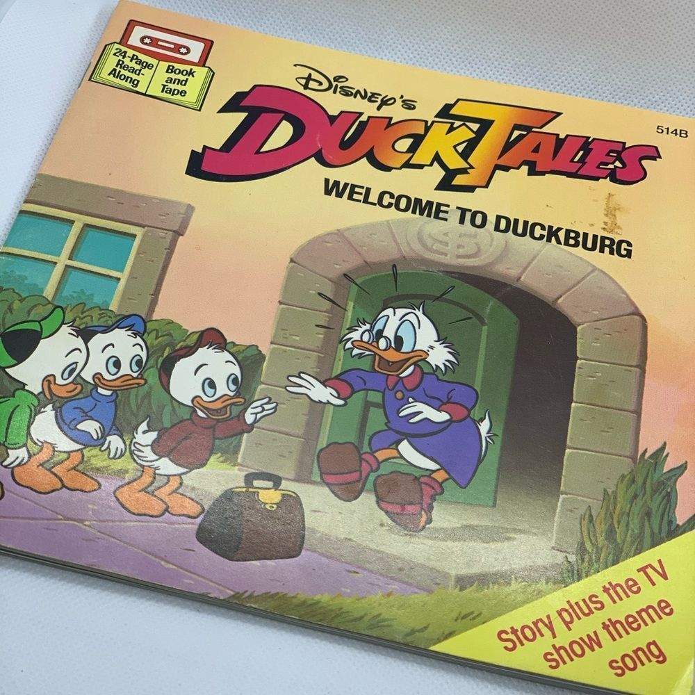Disney's Duck Tales Welcome to Duckburg 514B 1987 Read Along NO TAPE BOOK ONLY
